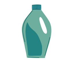 Plastic bottle icon. Vector image of a bottle. Household chemicals