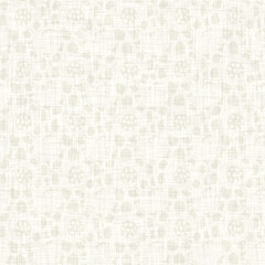 Greige plain seamless linen wash texture. Neutral tone minimal fabric effect background. Natural woven cloth for beach wedding. Coastal cottage style design material. High quality raster jpg swatch.