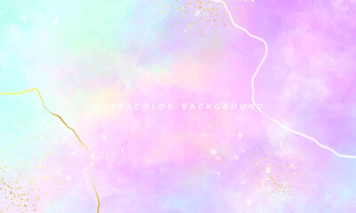 Abstract colorful watercolor vector background for graphic design.