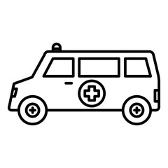 ambulance car icon