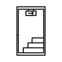 Exit door icon