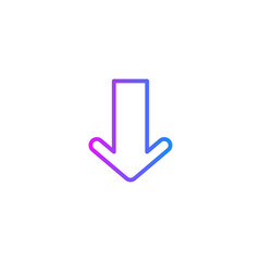 Gradient arrow direction icon 