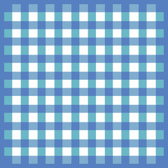 checkered tablecloth blue style