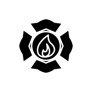 Fire fighter symbol icon