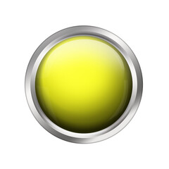 Yellow shiny button