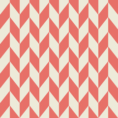 Abstract Vertical Zigzag Retro Pattern in Beige, and Red Colors. Backdrop for Template Banner Social Media Advertising