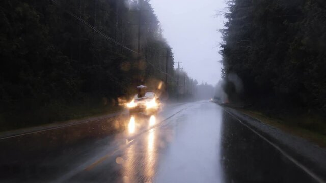 Driving In Torrential Rain