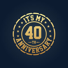 It's my 40th Anniversary, 40th Wedding Anniversary celebration