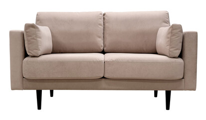 Sofa isolated on white background. Including clipping path