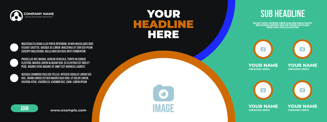 Promotional banners for webinars, seminars, consultations, doctors, students, business, student admissions, highly printable or for digital advertising. Template