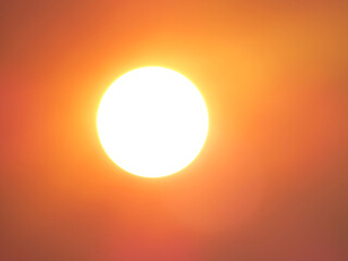 Hot sun causing global warming, heat wave and climate change