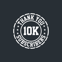 Fototapeta na wymiar Thank you 10k Subscribers celebration