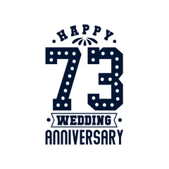 73 Anniversary celebration, Happy 73rd Wedding Anniversary