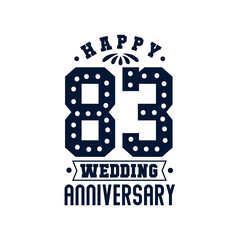 83 Anniversary celebration, Happy 83rd Wedding Anniversary