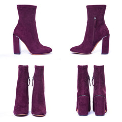 Burgundy women's boots..