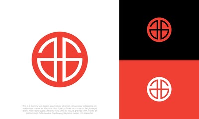 Initials GG logo design. Initial Letter Logo.	
