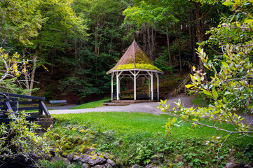 gazebo in Truro Park. Nova Scotia, Canada