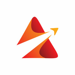 triangle aero shape logo design