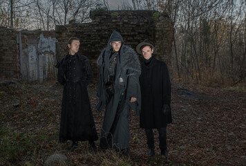 Mysterious wandering friends are seminarians.