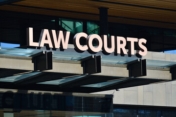 Signage for the High Court - obrazy, fototapety, plakaty