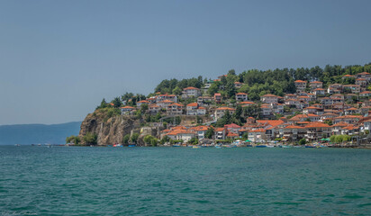 Piękny widok na miasto Ohrid