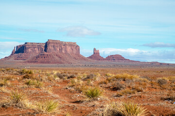 Monument Valley, Arizona, in wintertime.