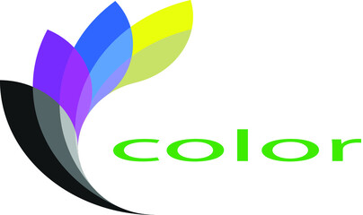 Fototapeta na wymiar Color simple logo