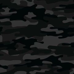 black modern military vector camouflage print, seamless pattern for clothing headband or print. camouflage from pols								