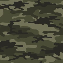 green army vector camouflage print, seamless pattern for clothing headband or print.