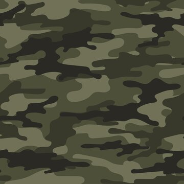 modern army green vector camouflage print, seamless pattern for clothing headband or print.									