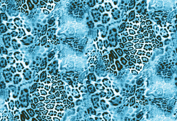 Seamless leopard pattern, animal print.