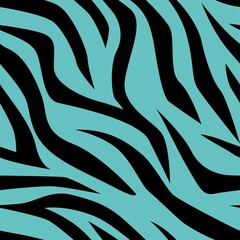 blue zebra skin seamless pattern print. vector print for clothes or print	