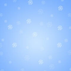 Fototapeta na wymiar winter blue background with snowflakes