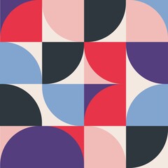 Bauhaus-style compositions made with vector abstract elements, lines and bold geometric shapes are suitable for website background, poster design, magazine cover page, banners, cover prints.	