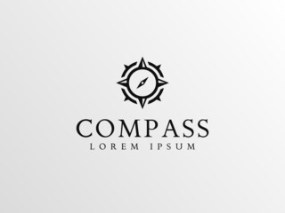 compass logo design. logo template © Rezaalfarid204