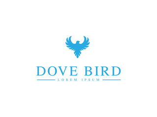dove logo design. logo template
