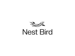 nest logo design. logo template