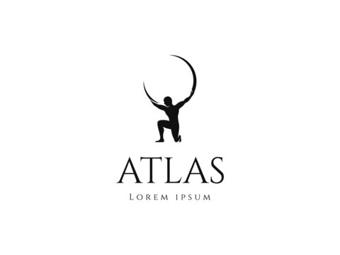 atlas logo design. logo template