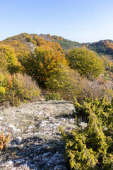 Autumn Landscape of Erul mountain near Kamenititsa peak, Bulgaria