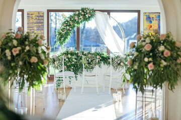 wedding, setting, white, event, luxury