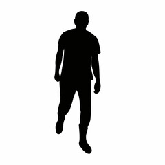 a man body silhouette vector
