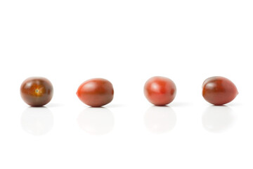 Fresh cherry tomato isolated on a white background     