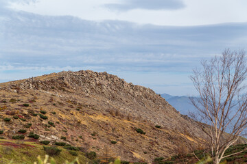 高原の景色　志賀高原　渋峠　秋