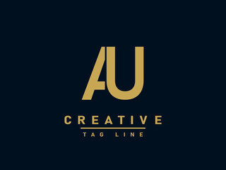AU logo , Company brand identity.