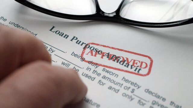 Finger tapping on loan purpose affidavit