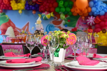 candy, cakes, children's colorful decoration