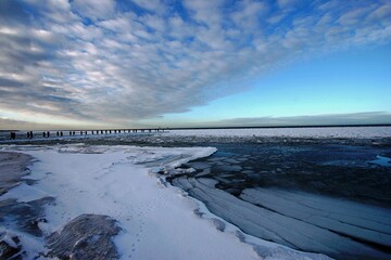 Ostseeküste unter Eis und Schnee
