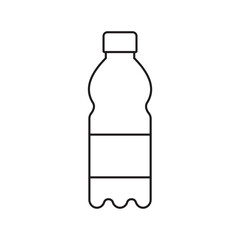 bottle of water isolated on white