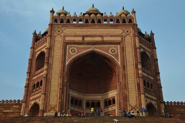 Fototapeta na wymiar Buland Darwaza, the entrance to Jama Masjid mosque