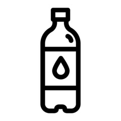 plastic water bottle delivery outline icon